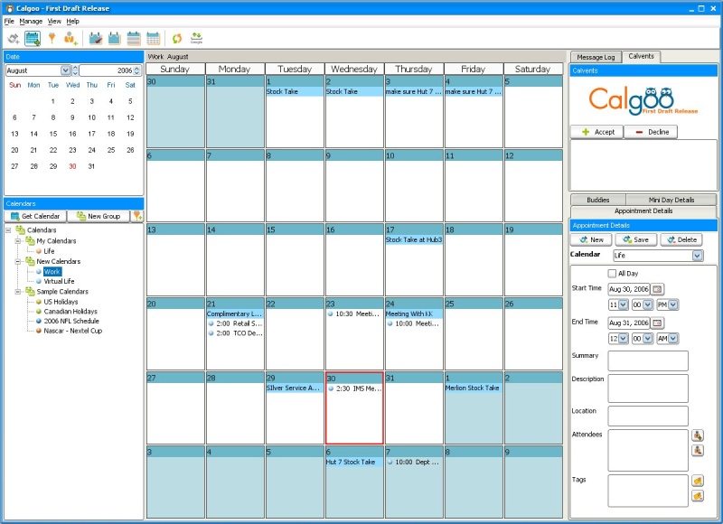 Calgoo brings the Google Calendar to your desktop I #39 m Knight