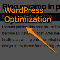 My WordPress Blog Optimization - Planning