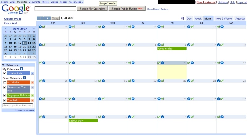 Gcal Integrated with Todo