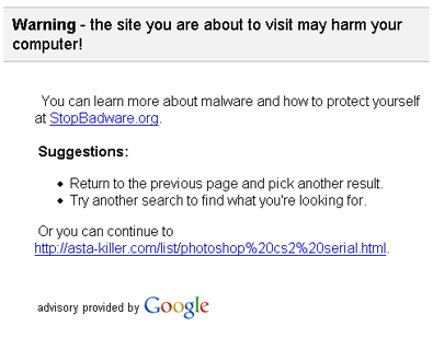 Google Stop Badware