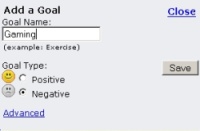 Add Gaming as Negative Goal ?