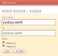 Wallnote - send your note