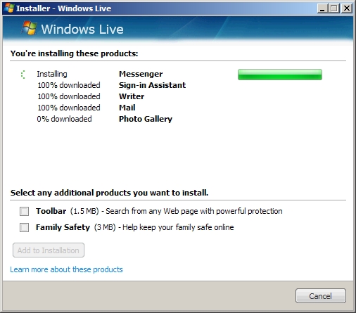 Windows Live Installer I M Knight