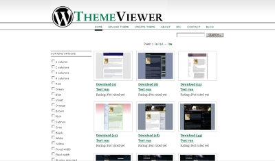 Wordpress Theme Viewer