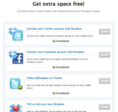 dropbox free space hack